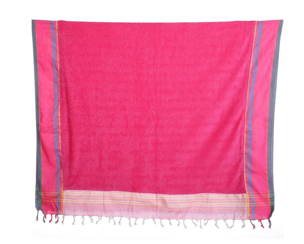 Pink Towel with Pink Border